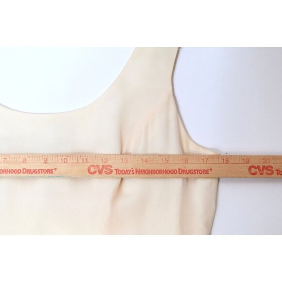 Watters Ivory Bridal Wedding Dress Gown Full Length Sleeveless Silk Sz 10 READ - Picture 10 of 15